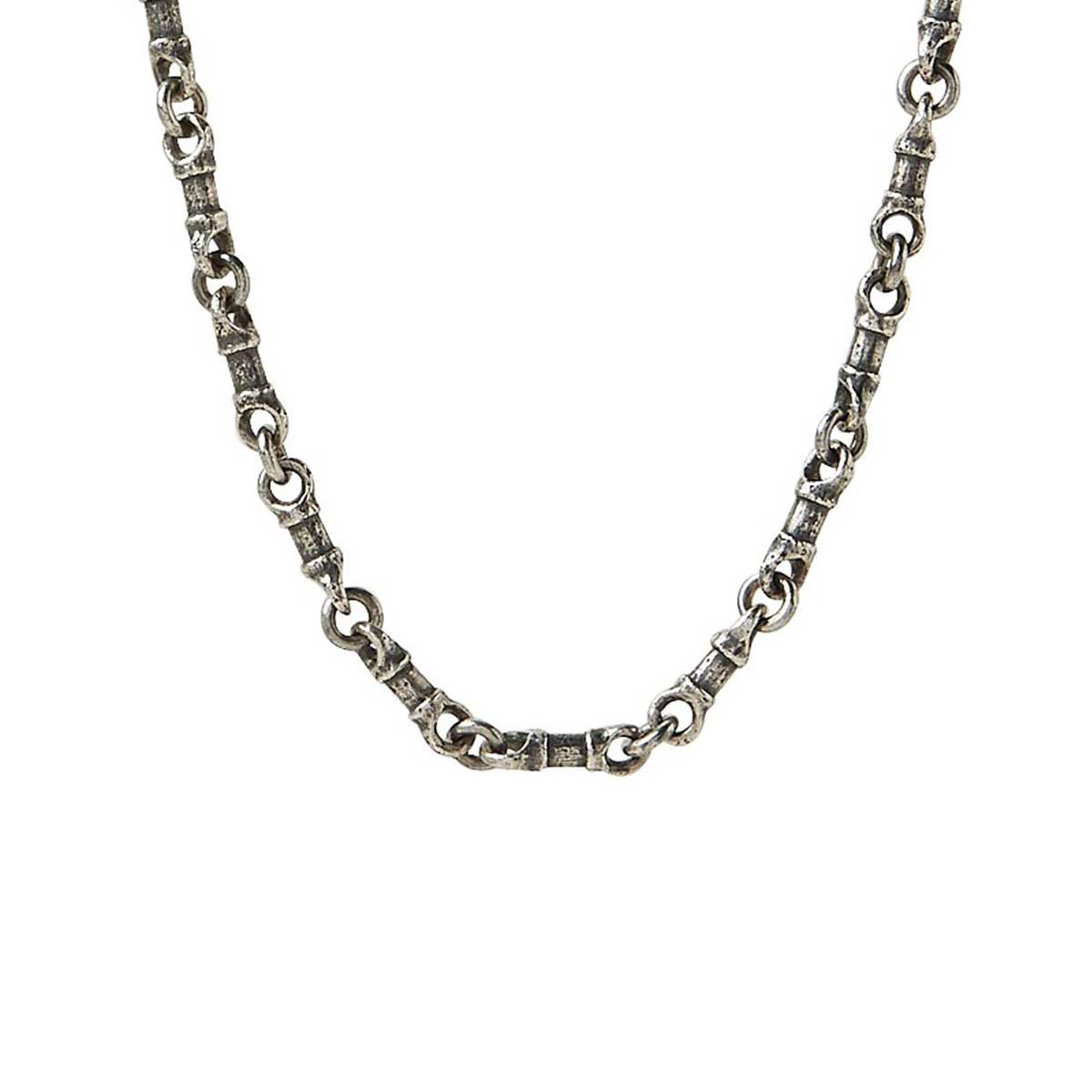 John Varvatos Distressed Peace Sign Pendant Necklace - Silver | Editorialist