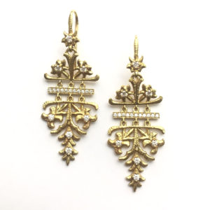 Lalaounis Aurelia Gold and Diamond Earrings